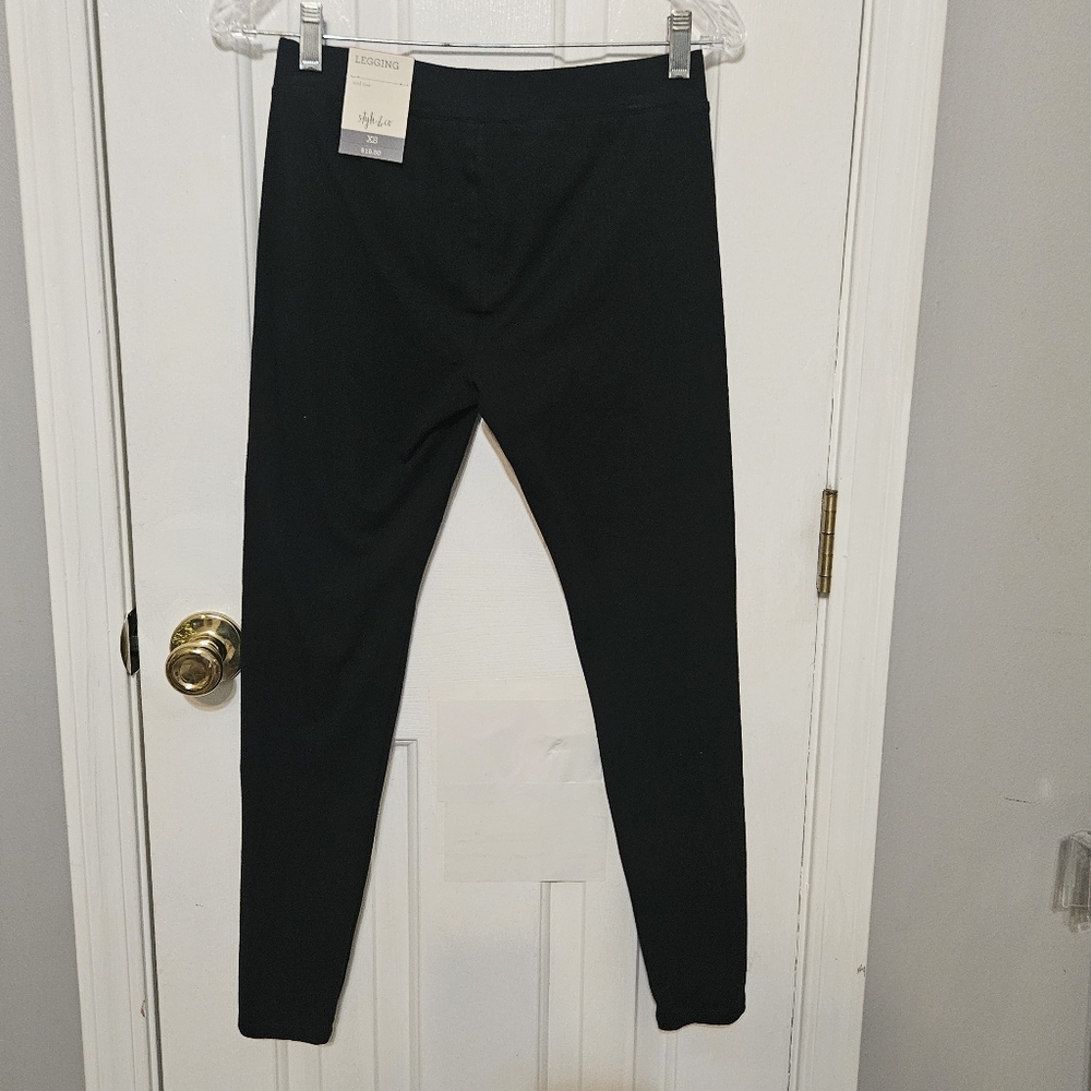 Style & Co Black Leggings XS Mid Rise